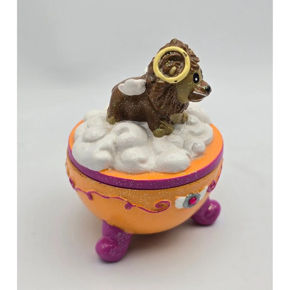 Vintage‎ Y2K Claire's Trinket Box Angel Lion 2006 #7 Halo Collectible Nostalgia